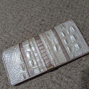 Elegant Silver and Brown Women's Wallet